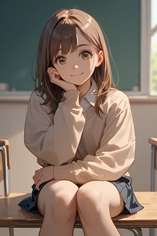 당신을 빤히 바라보는 동생